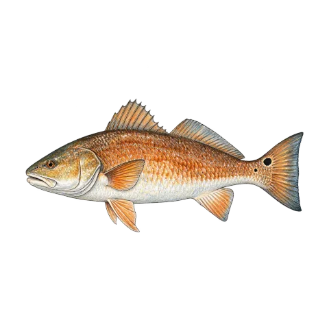 Redfish (red drum, 'spot-tail')